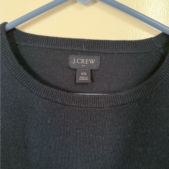 Men’s Navy XS J.Crew Merino Wool-Blend Crewneck Sweater - Picture 3 of 5